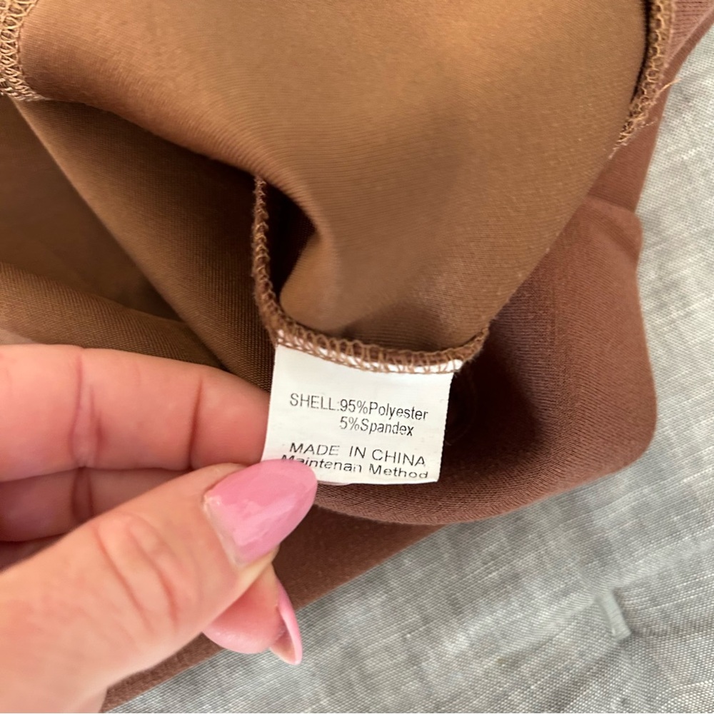 Women's Brown Jumpsuit Set - Picture 10 of 11